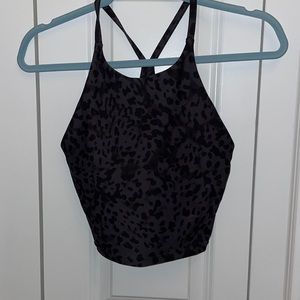 Old navy active tank black cheetah print